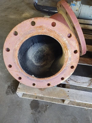 🔥(QTY 1)  12" Cast Iron Flanged 90 Degree Elbow Fitting 12 Bolt DFB-1290