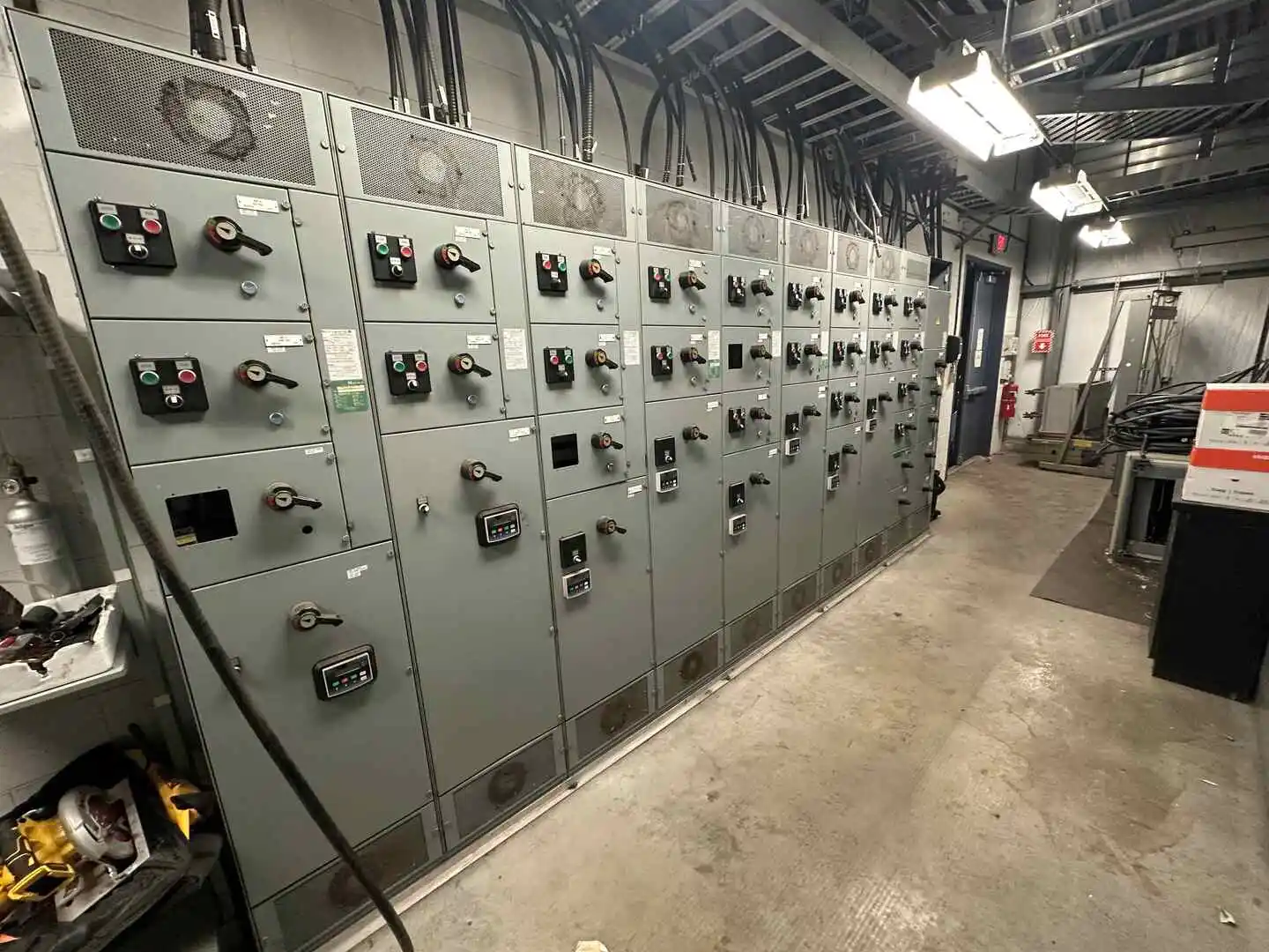 MCC Section w/ 31 x Buckets & 6 x VFD's