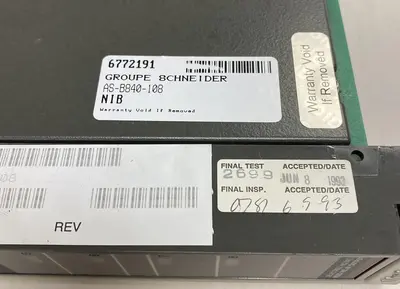 Used MODICON AS-B840-108 Input / Output Modules | Surplus Asset Holdings #1205981