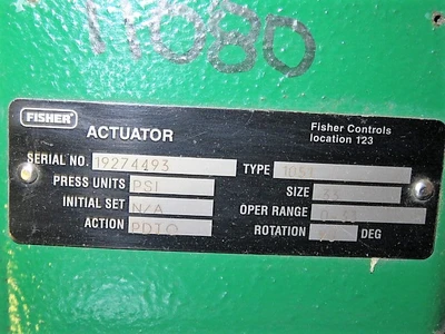 Fisher 3"-150 Butterfly Valve with actuator and positioner Unused