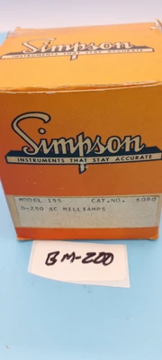 New | in-Stock Simpson model 155 #6080 Meters - Misc Arizona US | ASSET CONVERSION SPECIALISTS, INC. #1293418