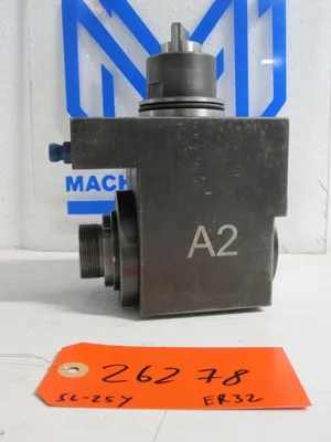DMG Mori Seiki SL-25Y ER32 Right Angle 90 Degree Live Driven Tool Holder