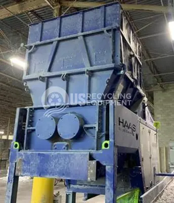 USED 2018 HAAS SHRED TECH 1500-E HEAVY DUTY DUAL SHAFT SHREDDER