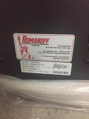 2996-700 Tiger Model 3DP HD 3D Printers – 3 Available!