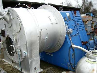 Krauss-Maffei SZ 92 2-stage pusher centrifuge, 316SS.