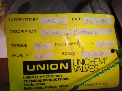 Unichem 3", Class 300, V3F Plug Valve
