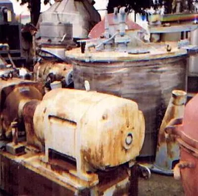 ATM/De Laval 48 x 30 solid basket centrifuge, 316SS.