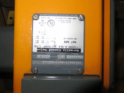 Maxon 4" Shut Off Valve , New Storeroom Spare
