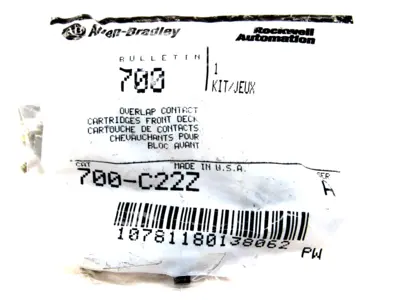 NEW 5 KITS ALLEN BRADLEY 700-C22Z CONTACT CARTRIDGE 700C22Z