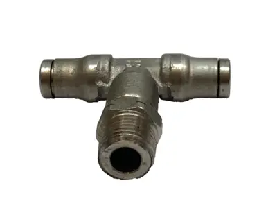 Used Norgren Push-In Swivel Male Branch Tee 1/4" Tube x 1/8" MNPT LOT OF 4 Valves/Fittings Michigan US | Maverick Industrial Sales #1398204