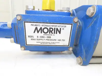 Morin B-036U-S060 Spring Return Pneumatic Valve Rotary Actuator 160 PSI