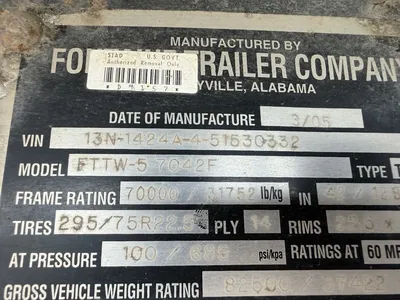 Used 2005 FONTAINE FTTW-5-7042F FLATBED Flatbed Trailers Minnesota US | Carco Truck & Equipment #1513942