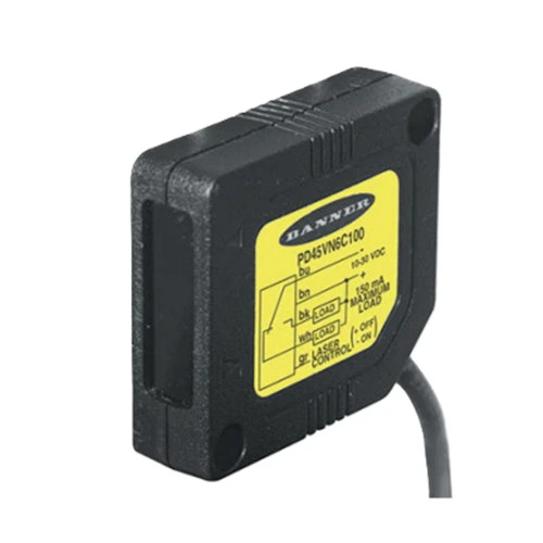 Banner PD45VN6C100Q 46287 PicoDot Sensor, Convergent Laser [New]