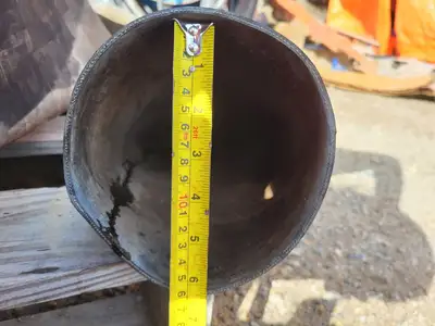 6" x 70 ft Hose Black w/ Camlock Coupling