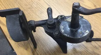 2793-385 Antique Hand Crank Operated Grinding Machine Circa 1900 Best Maide #1