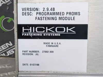 Hickok 60MT3***/A Fastening / Programmed PROMS Module Version 2.9.4B Used