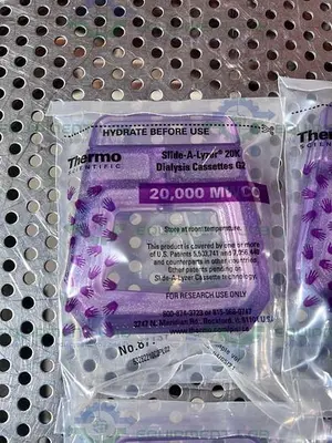 NEW BOX OF 6 - THERMO 87737 SLIDE-A-LYZER DIALYSIS CASSETTE G2  20,000 MWCO, 30 ML