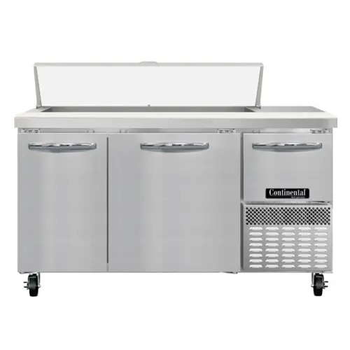 Continental RA60SN12 60" Sandwich/salad Prep Table W/ Refrigerated Base, 115v