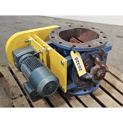 Used 10" Dia. Mild Steel Ancaster Conveying Rotary Airlock Valve