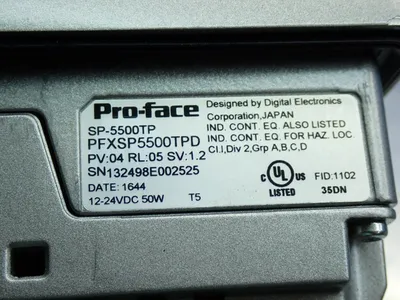 Used PROFACE SP5500TP Electrical Panels | HGR 24 #742074