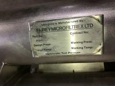Cogeim Stainless Steel Cartridge Filter Fairey Microfiltrex