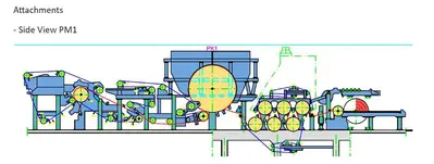 USED VALMET TISSUE MACHINE