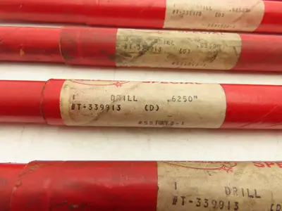 Cleveland 581918-1 0.625" Twist Drill Bit Tang Shank Lot of 7