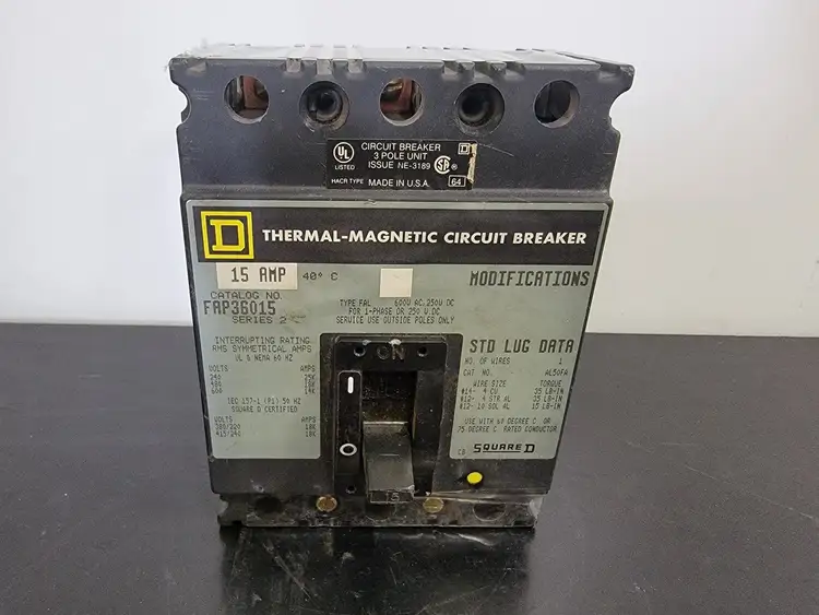 Used SQUARE D FAP36015 Switchgears British Columbia CA | Lenmark #327891