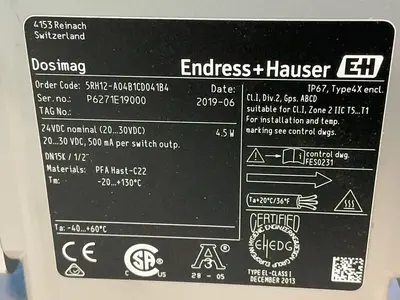 Used 2019 ENDRESS+HAUSER 5RH12A04B1CD041B4 Meters - Misc Ohio US | HGR 24 #1518386