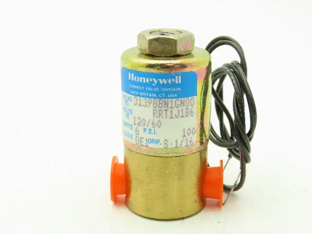 Honeywell Skinner 3139BBN1GN00 Solenoid Valve 3-Way NO 120V 100 PSI 1/8" NPT