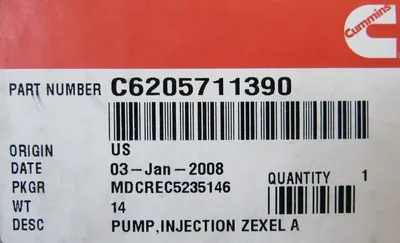 NEW ZEXEL 104641-7340 INJECTION PUMP CUMMINS C6205711390 1046417340