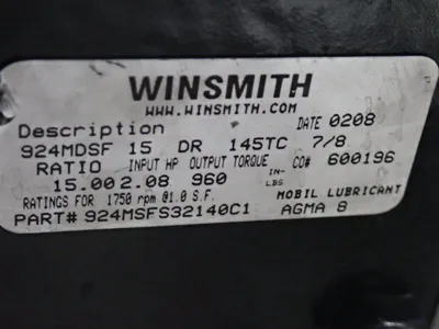 USED 2008 WINSMITH 924MDSF