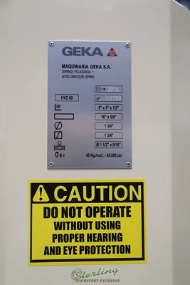 New | in-Stock GEKA HYDRACROP 80SD Ironworkers California US | Sterling Machinery Exchange #1465436