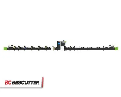 Bescutter Hytube 3Chuck TUBE CUTTER 2000W - 6000W | Fiber Laser Pipe Cutting Machine with Auto Loading