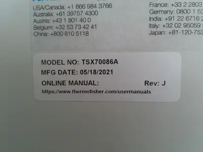 Thermo Scientific TSX70086A -86C Ultra Low Freezer 33.5Cf (2021) FULLY TESTED