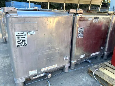 CLAWSON TANK 300 Gallon Stainless Steel Liquid Tote TANKS / KETTLES | EcReCon Inc (3)