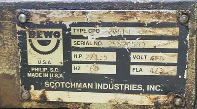 USED SCOTCHMAN CPO-275LT