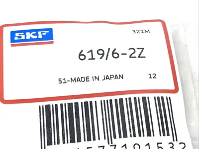 New | in-Stock SKF 619/6-2Z Bearings Michigan US | Maverick Industrial Sales #1401907