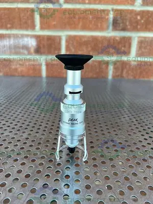 USED BETA PRECISION INDUSTRIES PEAK STAND MICROSCOPE 50X W/ ELECTRONIC RULER 60"