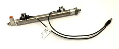 NCDMB075-0600, BMF 307K-PS-C-2-SA95-S75-00,3 | SMC NCDMB075-0600 Air Cylinder w/ Balluff BMF 307K-PS-C-2-SA95-S75-00,3 Sensor - Used