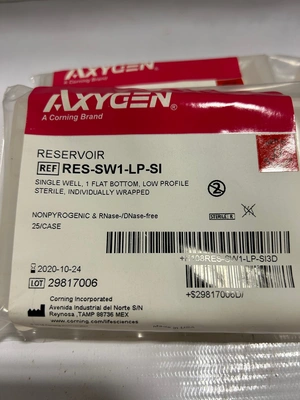 Corning Axygen RES-SW1-LP-SI Single Well Low Profile Reagent Reservoir-Lot of 5