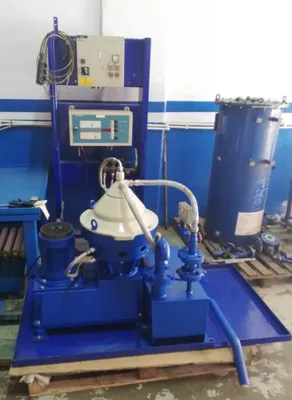 Alfa-Laval MMPX 404 SGP-11 oil purifier skid, 316SS.