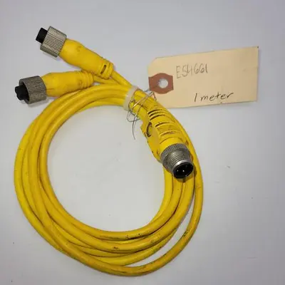 Used LUMBERG AUTOMATION LUMBERG AUTOMATION E54661 DUAL END FEMALE / 1 METER LONG W/ SPLITTER (4 PRONG MALE) Cable & Wire | ND Industrial Surplus #1219712