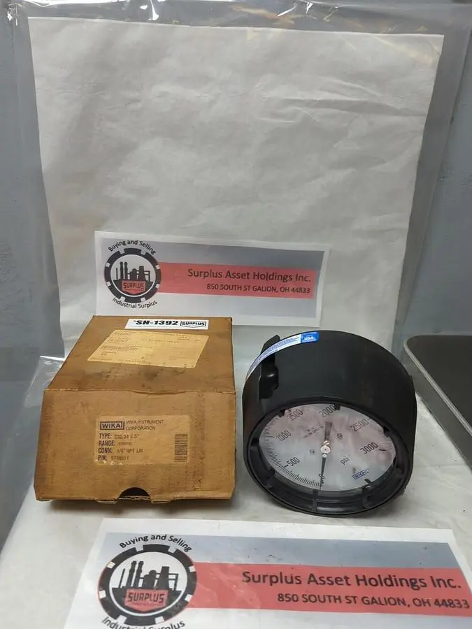 New | in-Stock WIKA 232.34 Universal Pressure Meters Ohio US | Surplus Asset Holdings #1238416