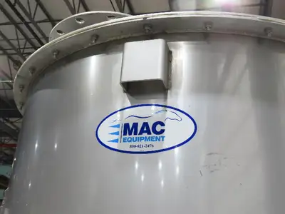 MAC Equipment Stainless Food Grade Dry Batch Mixer 48" Tank with Scales 40Cu/Ft