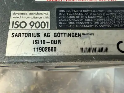 Sartorius ISI10-OUR Platform Scale MMWS03 (11.4.2)