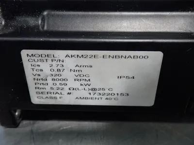 Used KOLLMORGEN AKM22EENBNAB00 Servo Motors | HGR 24 #730904
