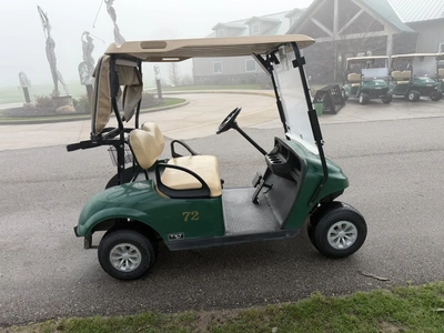 (1) 2019 E-Z-Go EFI golf cart with a Kawasaki gas engine, model 657061G01, includes canopy, fold-dow...
