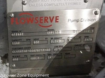NEW FLOWSERVE 4HPX13A