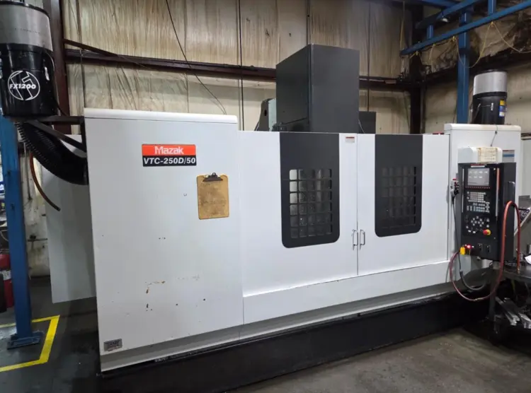 Used 2007 MAZAK VTC-250D/50 Vertical Machining Centers Ohio US | Toolquip, Inc. #866448